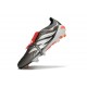 adidas Predator 26 Elite Fold-over Tongue FG Ferro Metallizzato Zero Metallico Rosso Lucido