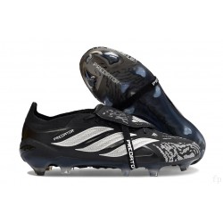 adidas Predator 26 Elite Fold-over Tongue FG Nero Argento