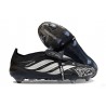 adidas Predator 26 Elite Fold-over Tongue FG Nero Argento