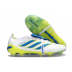 adidas Predator 26 Elite Fold-over Tongue FG Bianco Blu Giallo