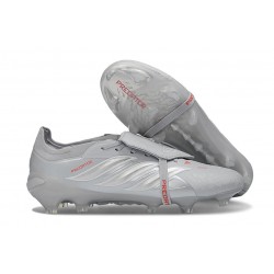 adidas Predator 26 Elite Fold-over Tongue FG Grigio