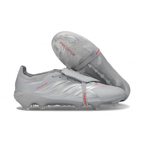 adidas Predator 26 Elite Fold-over Tongue FG Grigio