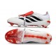 adidas Predator 26 Elite Fold-over Tongue FG Bianco Nero Rosso