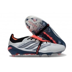 adidas Predator 26 Elite Fold-over Tongue FG Grigio Nero Rosso