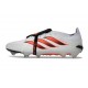 adidas Predator 26 Elite Fold-over Tongue FG Bianco Rosso