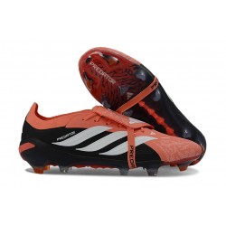 adidas Predator 26 Elite Fold-over Tongue FG Arancio Nero Bianco