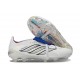 adidas Predator 26 Elite Fold-over Tongue FG Bianco Argento Blu