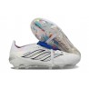 adidas Predator 26 Elite Fold-over Tongue FG Bianco Argento Blu
