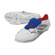 adidas Predator 26 Elite Fold-over Tongue FG Bianco Argento Blu