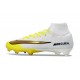 Nike Air Zoom Mercurial Superfly 10 Elite FG Bianco Oro Giallo