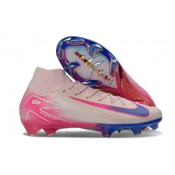 Nike Air Zoom Mercurial Superfly 10 Elite FG Rosa Blu
