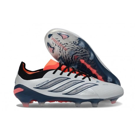Scarpe da Calcio adidas Predator 26 Elite FG Grigio Nero Rosso