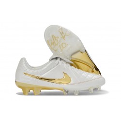 Nike Scarpa Tiempo Maestro Elite FG Bianco Oro