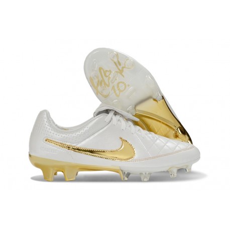 Nike Scarpa Tiempo Maestro Elite FG Bianco Oro