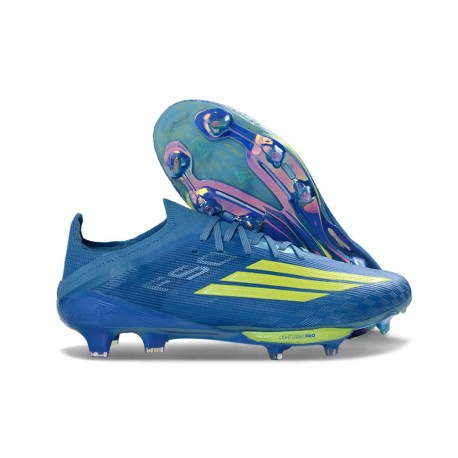 adidas Scarpe da Calcio F50+ Elite FG Blu Giallo