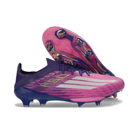 adidas Scarpe da Calcio F50+ Elite FG X Lamine Yamal Rosa Viola Bianco