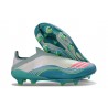 Scarpe da Calcio adidas F50 + LL Elite FG X Messi Ftwr Bianco Rosa Lucido Flash Acqua