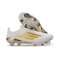 Scarpe da Calcio adidas F50 + LL Elite FG Bianco Oro