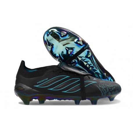 adidas Predator 26 Elite Fold-over Tongue FG Nero Blu