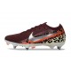 Nike Zoom Mercurial Vapor XVI Elite SG-Pro Borgogna Argento Metallizzato Rosso Fossile