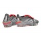 adidas Predator 26 Elite Fold-over Tongue FG Ferro Metallizzato Zero Metallico Rosso Lucido