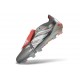 adidas Predator 26 Elite Fold-over Tongue FG Ferro Metallizzato Zero Metallico Rosso Lucido
