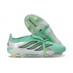adidas Predator 26 Elite Fold-over Tongue FG Verde Argento