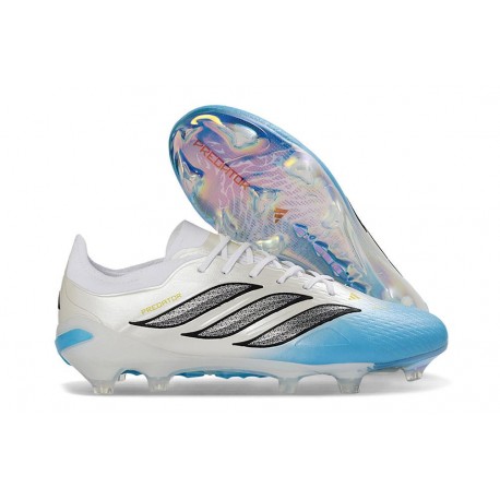 adidas Scarpa Predator Elite L FG Bianco Blu Nero