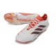 adidas Scarpa Predator Elite L FG Bianco Rosso Nero