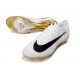 Nike Air Zoom Merurial Vapor 17 Elite Tacchetti FG Bianco Oro Nero