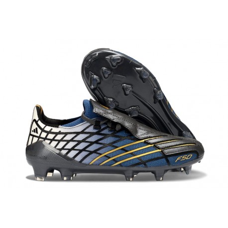 Scarpa adidas F50 Elite FG Spider Nero Blu Oro