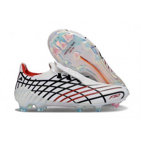 Scarpa adidas F50 Elite FG Spider Bianco Rosso Blu