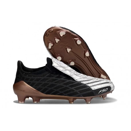 Scarpa adidas F50 Elite FG Spider Nero Bianco Oro