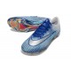 Nike Air Zoom Merurial Vapor 17 Elite Tacchetti FG Blu Argento