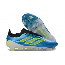 adidas Scarpa Predator Elite L FG Blu Neon Lime