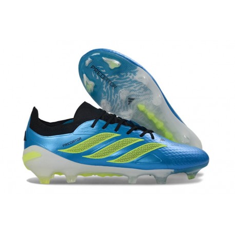 adidas Scarpa Predator Elite L FG Blu Neon Lime