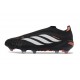 Scarpe da Calcio adidas Predator Laceless Elite FG Nero Bianco Arancione
