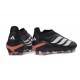 Scarpe da Calcio adidas Predator Laceless Elite FG Nero Bianco Arancione