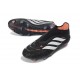 Scarpe da Calcio adidas Predator Laceless Elite FG Nero Bianco Arancione