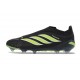 Scarpe da Calcio adidas Predator Laceless Elite FG Nero Verde Lime