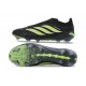 Scarpe da Calcio adidas Predator Laceless Elite FG Nero Verde Lime