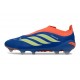 Scarpe adidas Predator Laceless Elite FG Blu Arancione Verde Lime