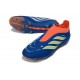 Scarpe adidas Predator Laceless Elite FG Blu Arancione Verde Lime