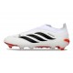 Scarpe da Calcio adidas Predator Laceless Elite FG Bianco Nero Rosso