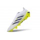 Scarpe da Calcio adidas Predator Laceless Elite FG Bianco Blu Giallo