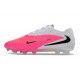 Scarpe da calcio Nike Phantom 6 Elite FG Rosa Bianco Nero
