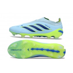 Scarpe da Calcio adidas Predator Laceless Elite FG Blu