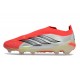 Scarpe da Calcio adidas Predator Laceless Elite FG Bianco Rosso Nero