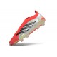 Scarpe da Calcio adidas Predator Laceless Elite FG Bianco Rosso Nero