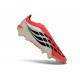 Scarpe da Calcio adidas Predator Laceless Elite FG Bianco Rosso Nero